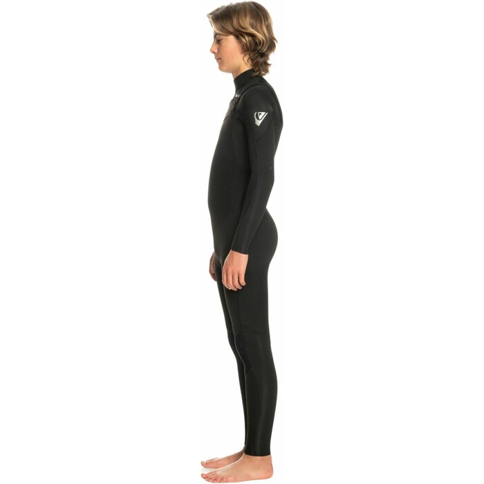 2024 Quiksilver Boys Everyday Sessions 4/3mm Chest Zip Wetsuit EQBW103106 - Black